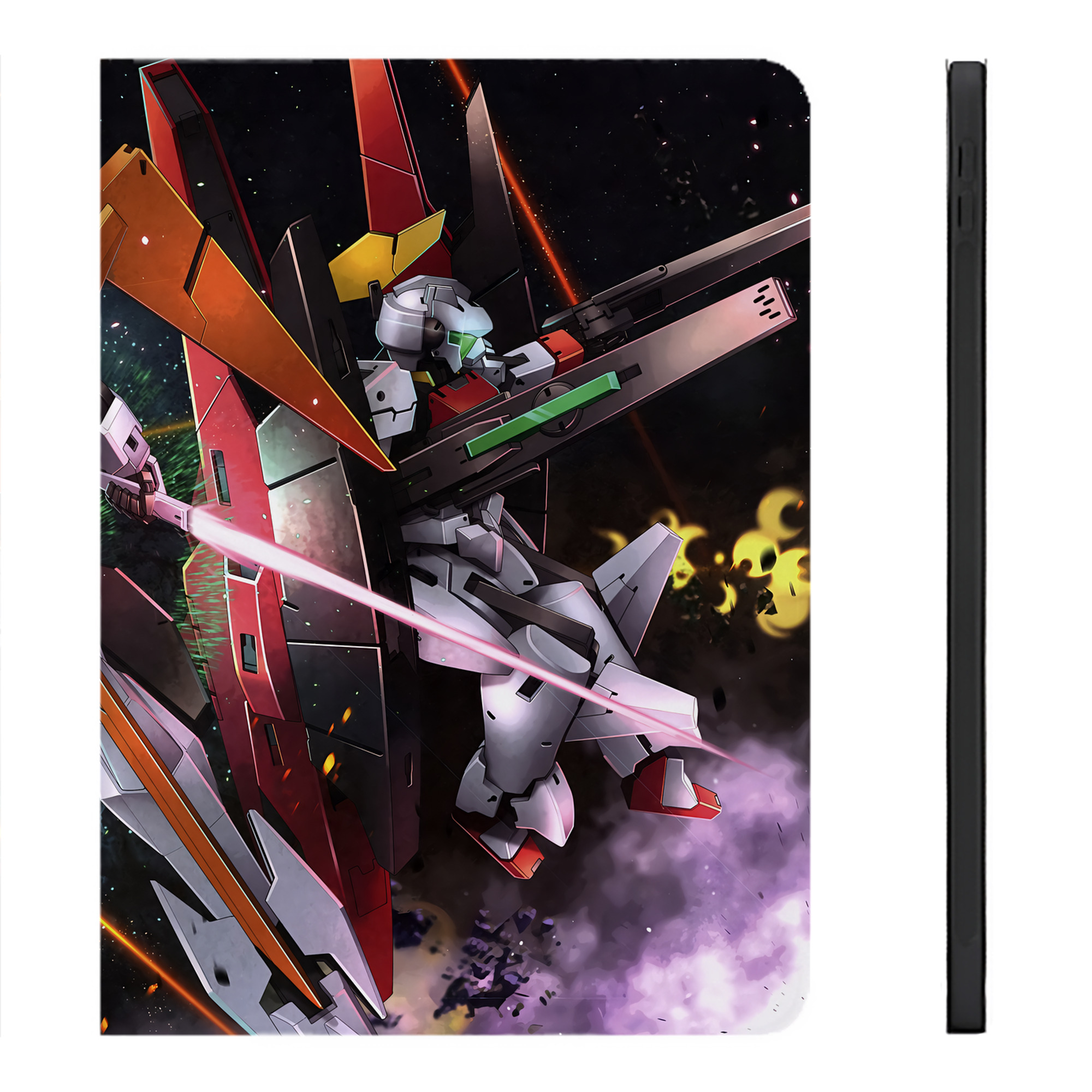 （画像用） 機動戦士ガンダム Mobile Suit Gundam IPadケース ペンホルダー付き ブックスタイルデザイン